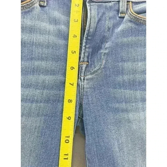 Frame Le High Skinny Jeans leather tuxedo piping Denim Mid Rise Stretch - Picture 14 of 15